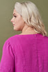 Image 11 of Summer linen dress hidden zip on the back & short sleeves Madona from Baltic Linen